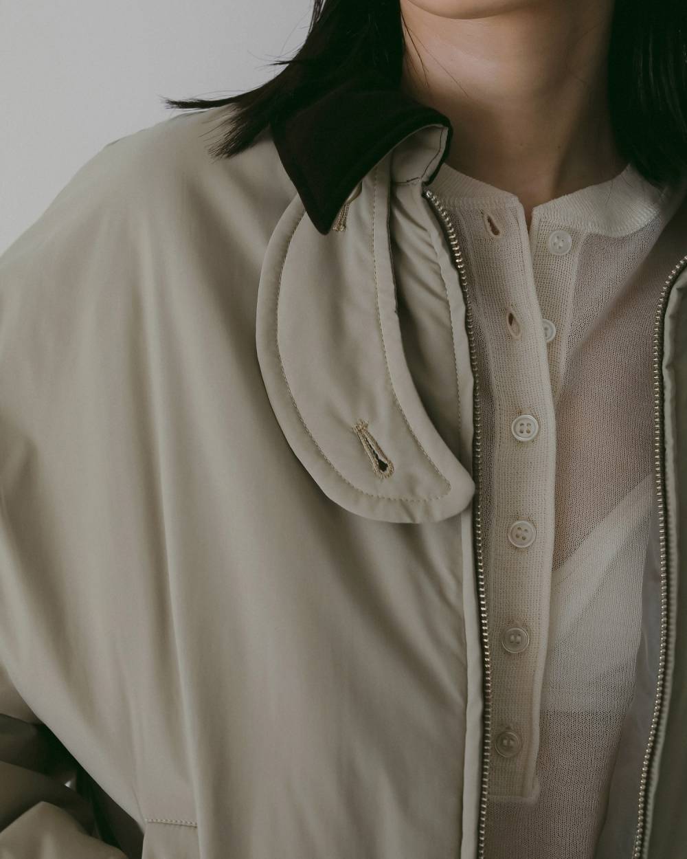 Velour Collar Blouzon 62610203,Velour Collar Blouzon(ベロア カラー ブルゾン,62610203,アウター,ブルゾン,中綿,ànuke,アンヌーク,lifes,ライフズ,26ss