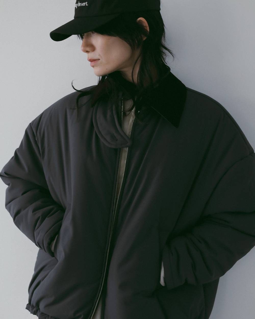 Velour Collar Blouzon 62610203,Velour Collar Blouzon(ベロア カラー ブルゾン,62610203,アウター,ブルゾン,中綿,ànuke,アンヌーク,lifes,ライフズ,26ss