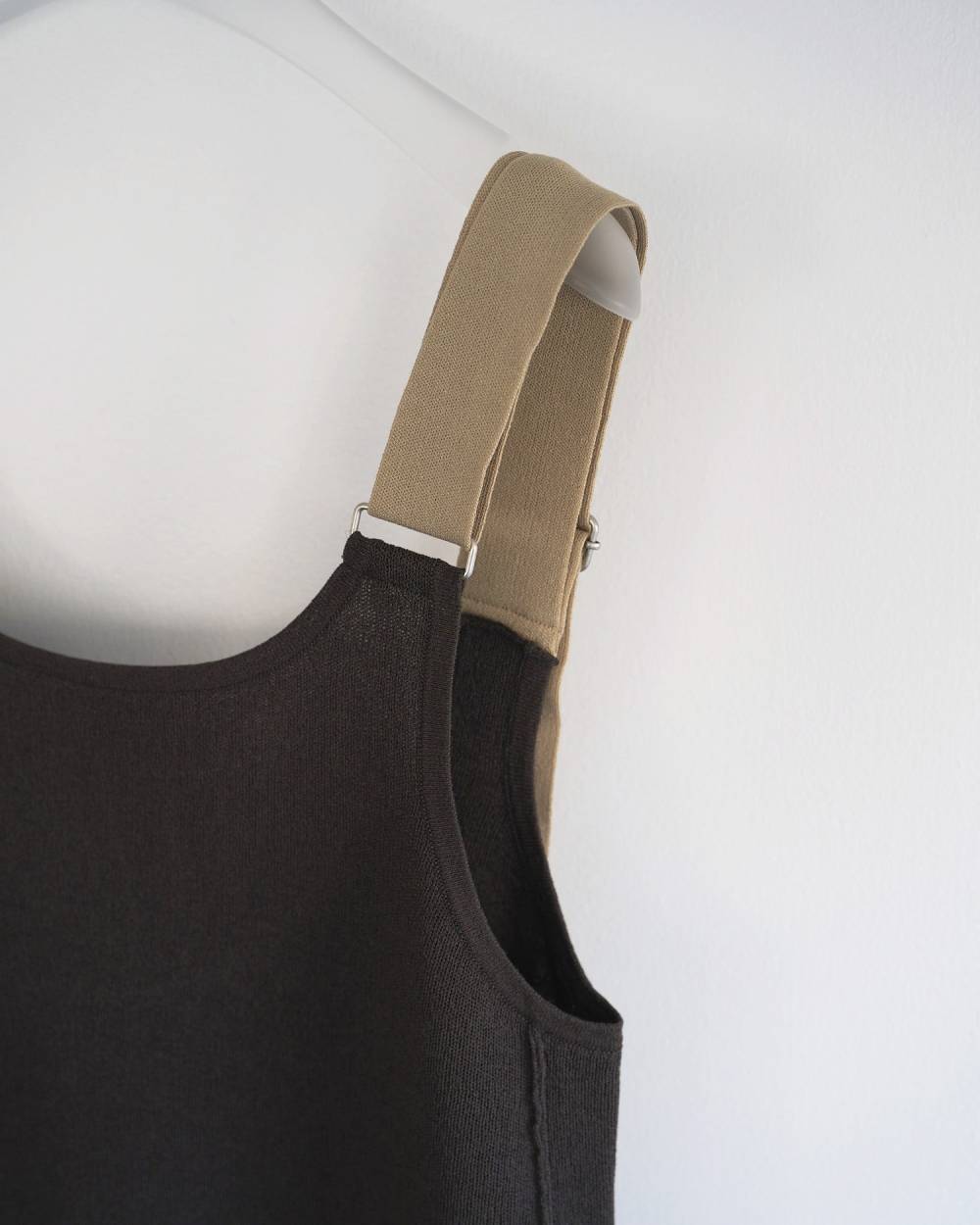 Salopette Knit Onepiece Salopette Knit Onepiece,サロペット ニット ワンピース,62610303,サロペット,ワンピース,ニットワンピ,ànuke,アンヌーク,lifes,ライフズ,26ss