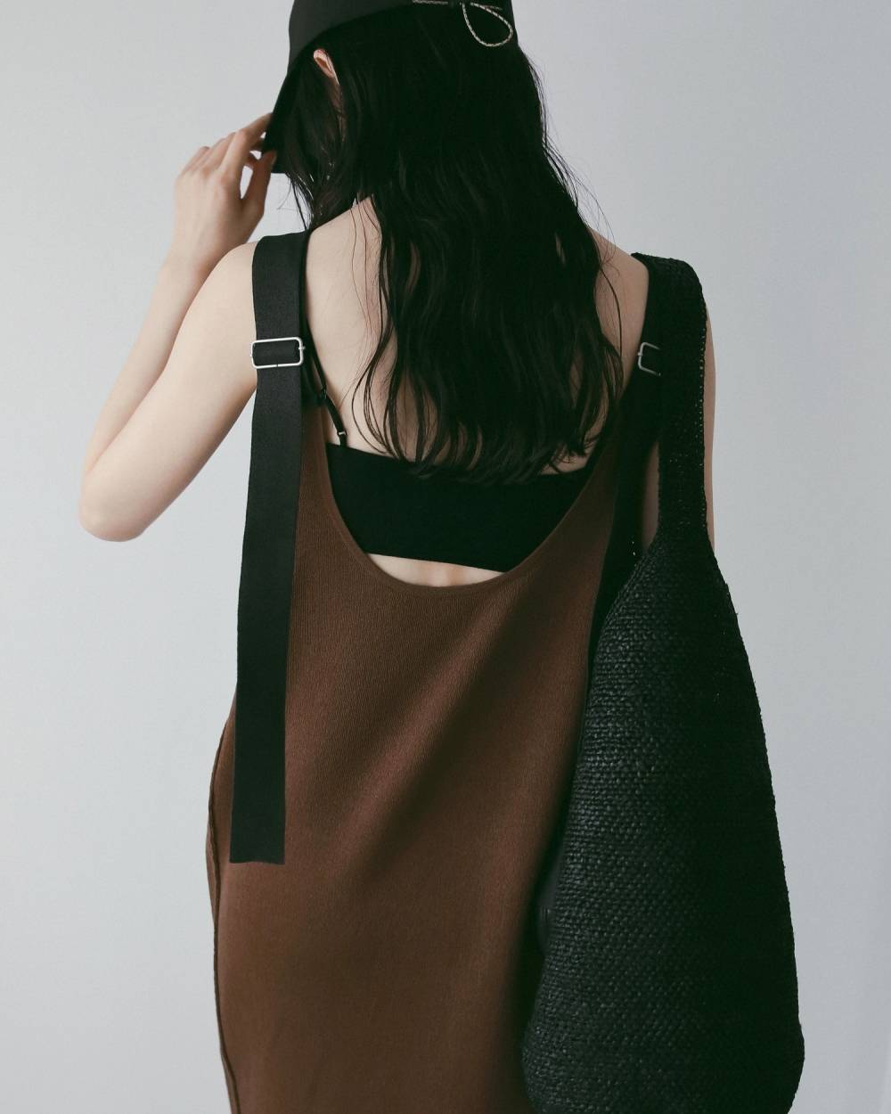 Salopette Knit Onepiece Salopette Knit Onepiece,サロペット ニット ワンピース,62610303,サロペット,ワンピース,ニットワンピ,ànuke,アンヌーク,lifes,ライフズ,26ss