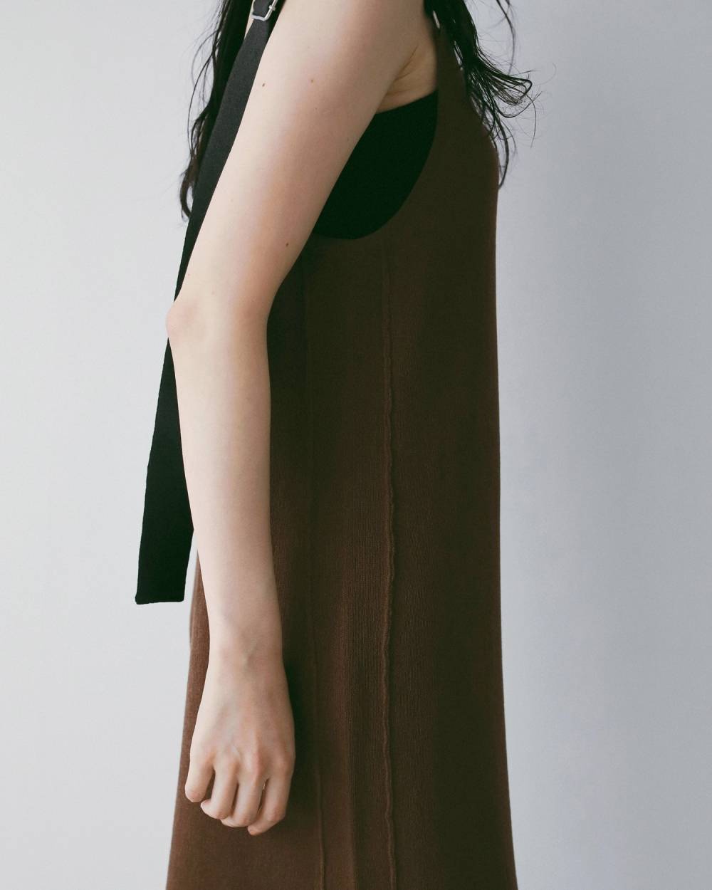 Salopette Knit Onepiece Salopette Knit Onepiece,サロペット ニット ワンピース,62610303,サロペット,ワンピース,ニットワンピ,ànuke,アンヌーク,lifes,ライフズ,26ss