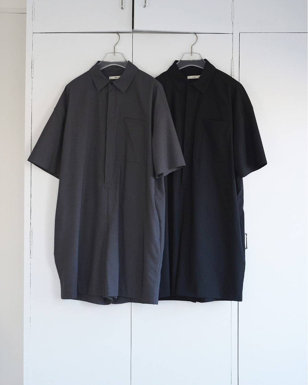 Halfsleeve Shirts Combinaison Halfsleeve Shirts Combinaison,ハーフスリーブ シャツ コンビネゾン,62610305,コンビネゾン,シャツコンビネゾン,ワンピース,ànuke,アンヌーク,lifes,ライフズ,26ss