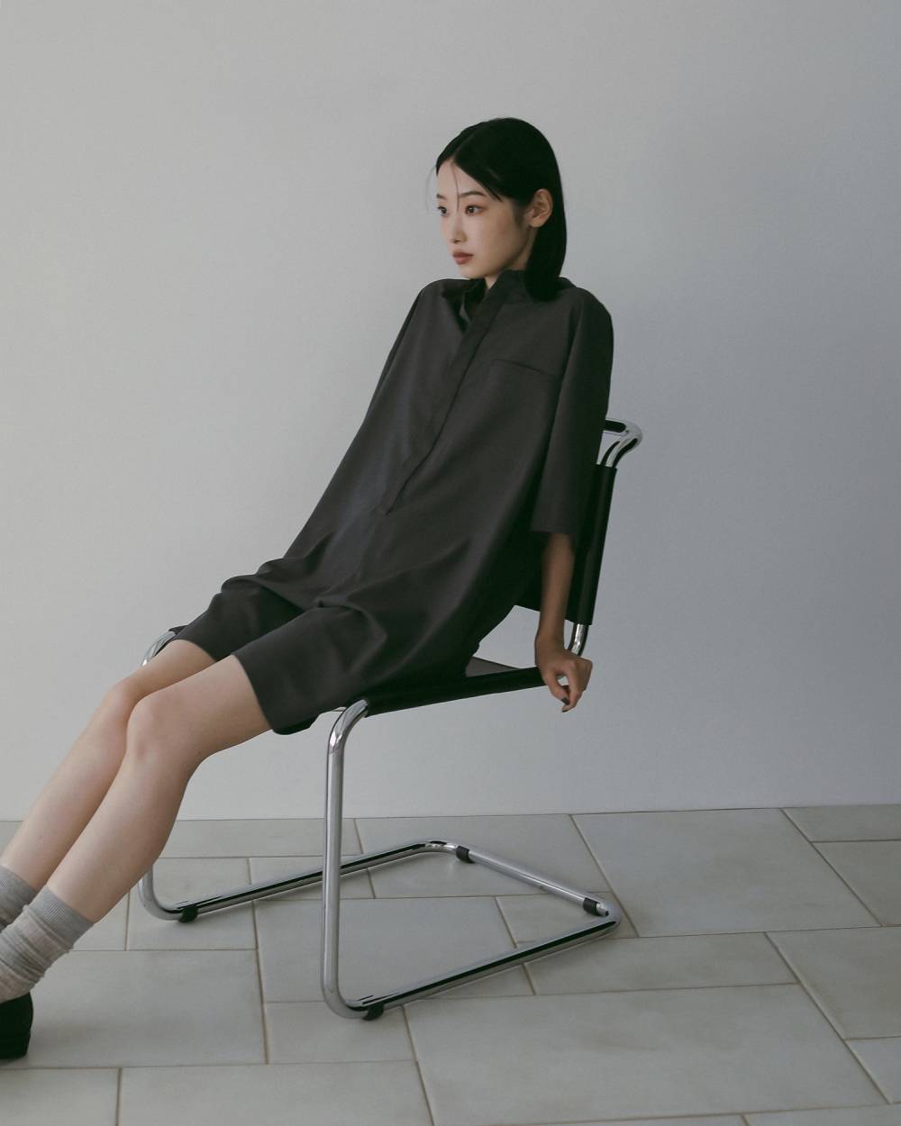 Halfsleeve Shirts Combinaison Halfsleeve Shirts Combinaison,ハーフスリーブ シャツ コンビネゾン,62610305,コンビネゾン,シャツコンビネゾン,ワンピース,ànuke,アンヌーク,lifes,ライフズ,26ss