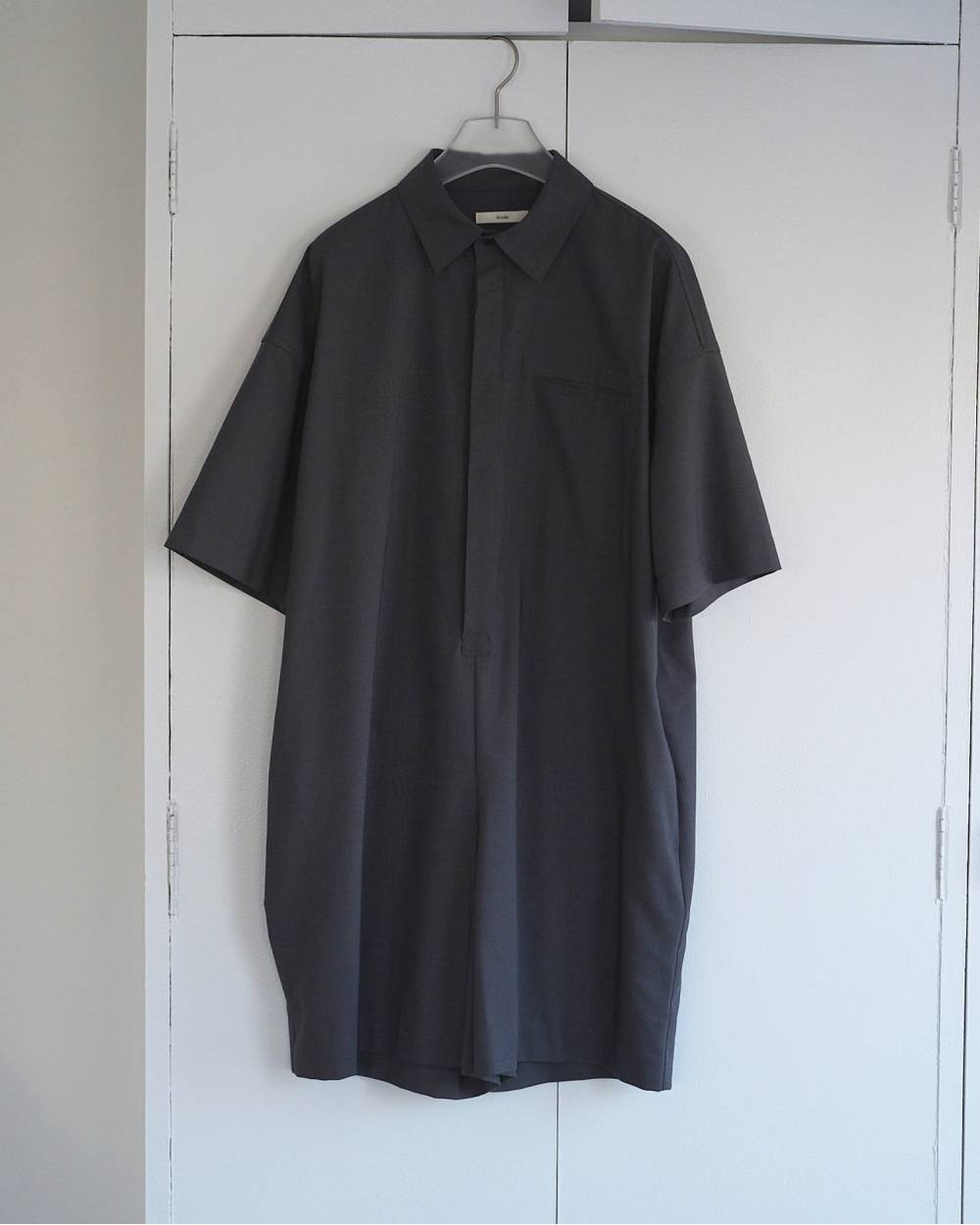 Halfsleeve Shirts Combinaison Halfsleeve Shirts Combinaison,ハーフスリーブ シャツ コンビネゾン,62610305,コンビネゾン,シャツコンビネゾン,ワンピース,ànuke,アンヌーク,lifes,ライフズ,26ss