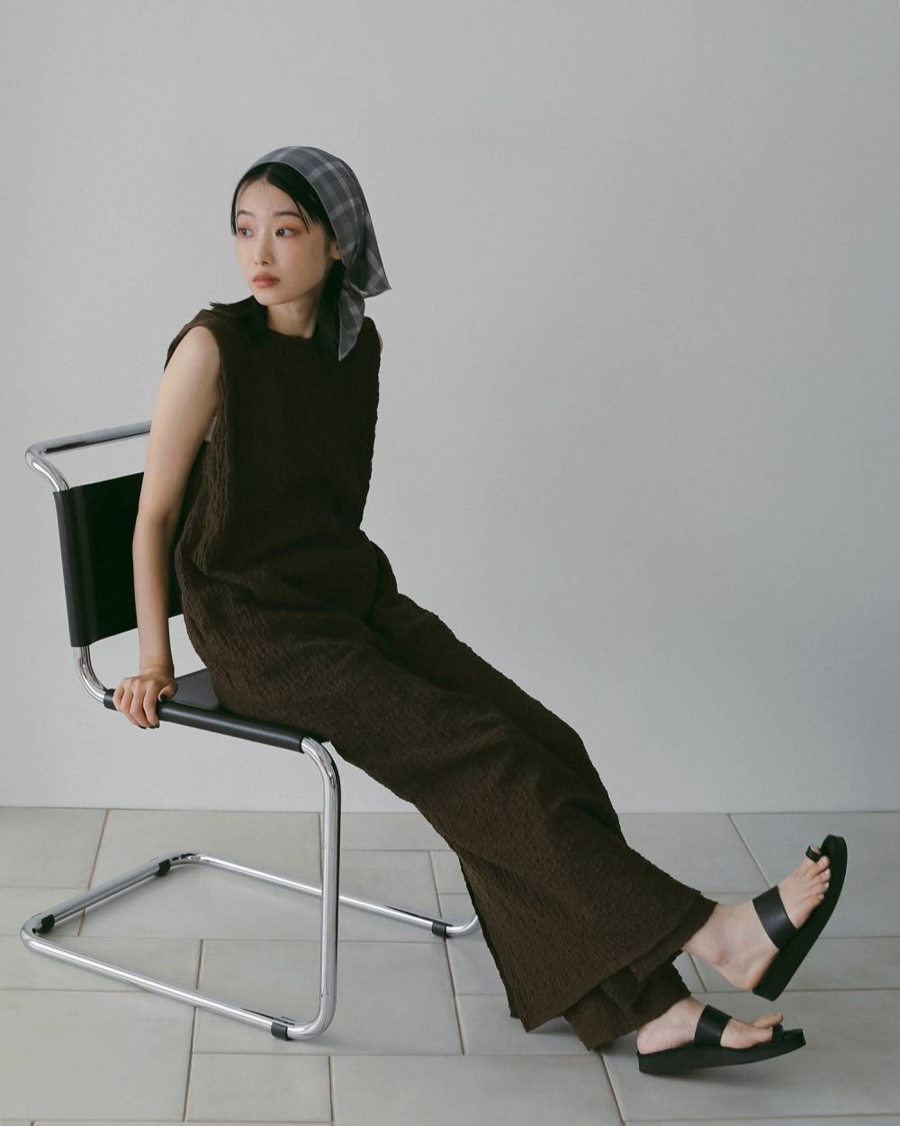 Sleeveless Shirring Onepiece Sleeveless Shirring Onepiece,スリーブレス シャーリング ワンピース,62610306,ワンピース,ワンピ,ドレス,ànuke,アンヌーク,lifes,ライフズ,26ss