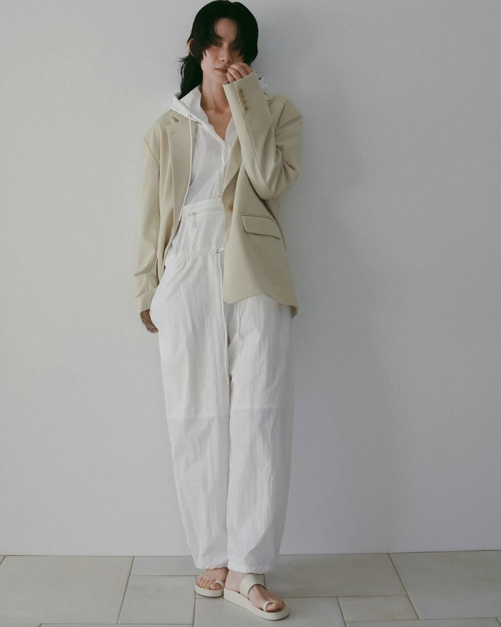 Nylon Zip Combinaison Nylon Zip Combinaison,ナイロン ジップ コンビネゾン,62610307,コンビネゾン,サロペット,オールインワン,ànuke,アンヌーク,lifes,ライフズ,26ss