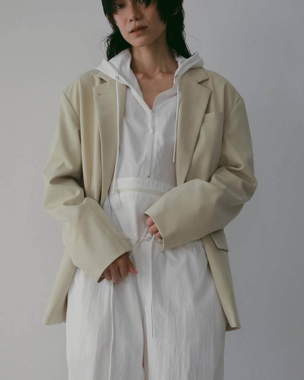 Nylon Zip Combinaison Nylon Zip Combinaison,ナイロン ジップ コンビネゾン,62610307,コンビネゾン,サロペット,オールインワン,ànuke,アンヌーク,lifes,ライフズ,26ss