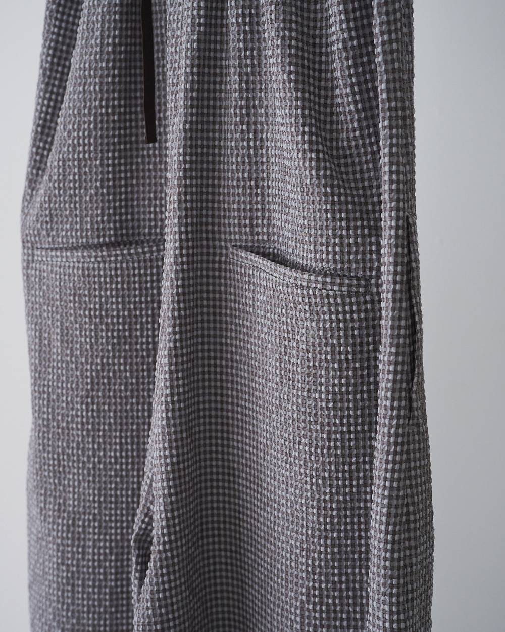 Uneck Check Combinaison Uneck Check Combinaison,Uネック チェック コンビネゾン,62610309,コンビネゾン,ワンピ,ワンピース,ドレス,チェック柄,サッカー素材,Uネック,ànuke,アンヌーク,lifes,ライフズ,26ss