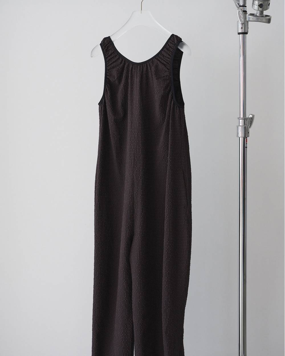 Uneck Check Combinaison Uneck Check Combinaison,Uネック チェック コンビネゾン,62610309,コンビネゾン,ワンピ,ワンピース,ドレス,チェック柄,サッカー素材,Uネック,ànuke,アンヌーク,lifes,ライフズ,26ss