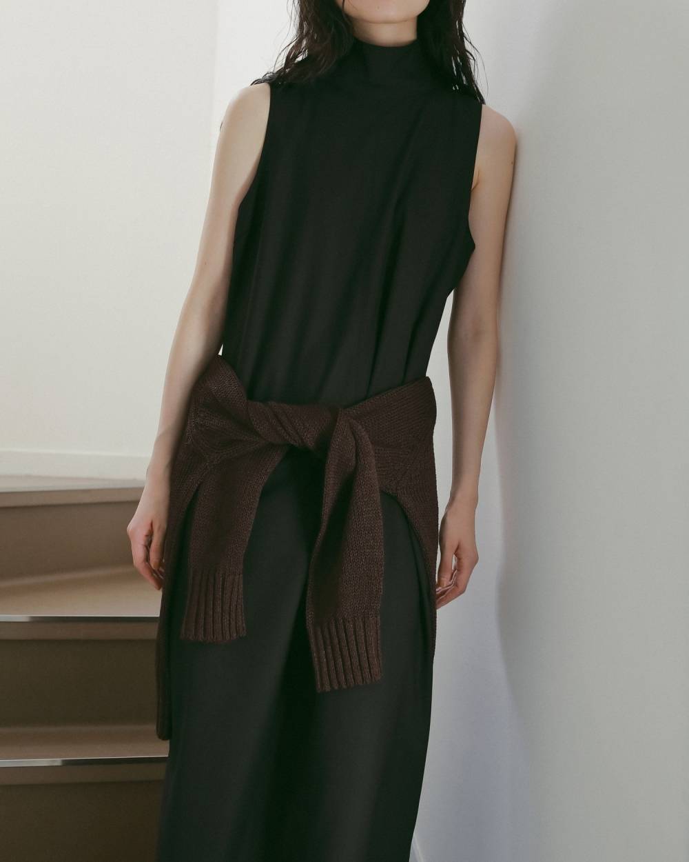 Highneck Sleeveless Onepiece Highneck Sleeveless Onepiece,ハイネック スリーブレス ワンピース,62610314,ワンピース,ワンピ,ドレス,ノースリーブワンピース,ノースリーブ,ノースリ,ハイネック,ànuke,アンヌーク,lifes,ライフズ,26ss