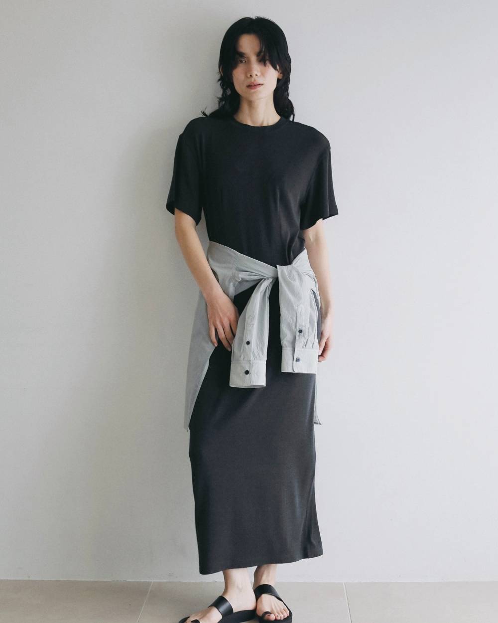 Soft Cocoon Onepiece Soft Cocoon Onepiece,ソフト コクーン ワンピース,62610317,ワンピース,ワンピ,ロングワンピース,カットソー素材,ànuke,アンヌーク,lifes,ライフズ,26ss