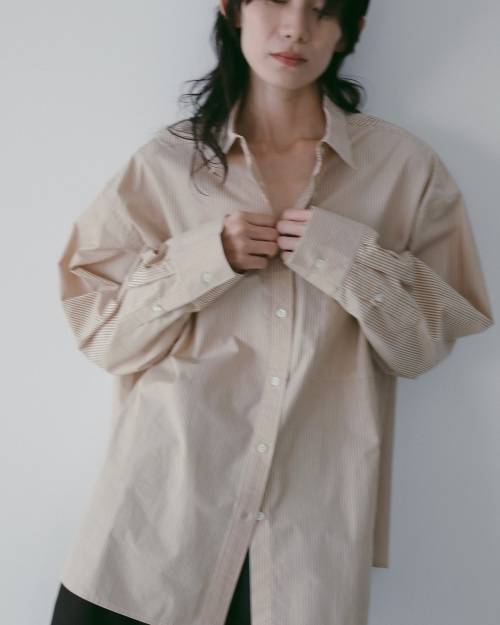 ànuke online store（アンヌーク） / Stripe Over ShirtsStripe Over