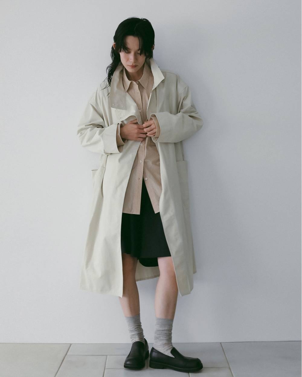 Stripe Over Shirts Stripe Over Shirts,ストライプ オーバー シャツ,62610401,シャツ,ブラウス,トップス,ストライプ柄,ストライプシャツ,オーバーサイズ,ànuke,アンヌーク,lifes,ライフズ,26ss