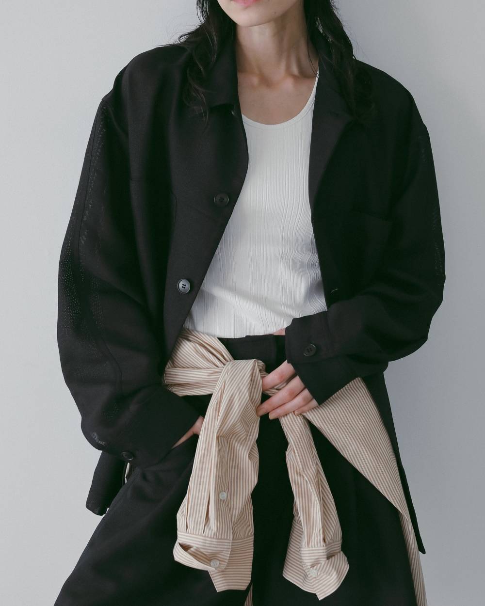 Stripe Over Shirts Stripe Over Shirts,ストライプ オーバー シャツ,62610401,シャツ,ブラウス,トップス,ストライプ柄,ストライプシャツ,オーバーサイズ,ànuke,アンヌーク,lifes,ライフズ,26ss