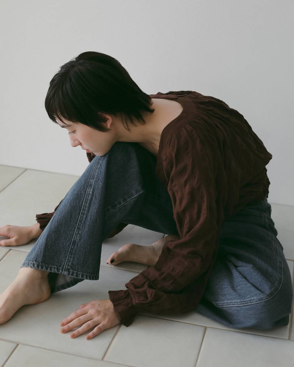 Gather Volume Blouse Gather Volume Blouse,ギャザー ボリューム ブラウス,62610404,トップス,シャツ,ブラウス,インド製,ànuke,アンヌーク,lifes,ライフズ,26ss