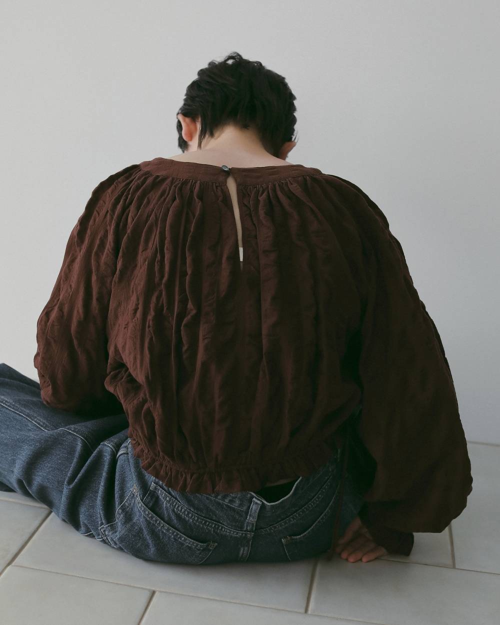 Gather Volume Blouse Gather Volume Blouse,ギャザー ボリューム ブラウス,62610404,トップス,シャツ,ブラウス,インド製,ànuke,アンヌーク,lifes,ライフズ,26ss