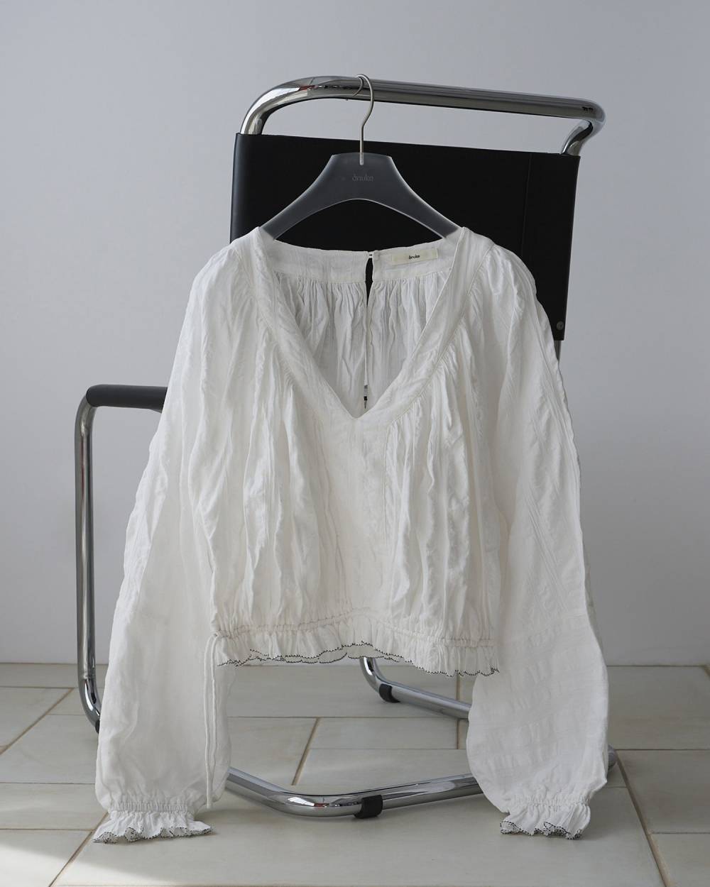 Gather Volume Blouse Gather Volume Blouse,ギャザー ボリューム ブラウス,62610404,トップス,シャツ,ブラウス,インド製,ànuke,アンヌーク,lifes,ライフズ,26ss