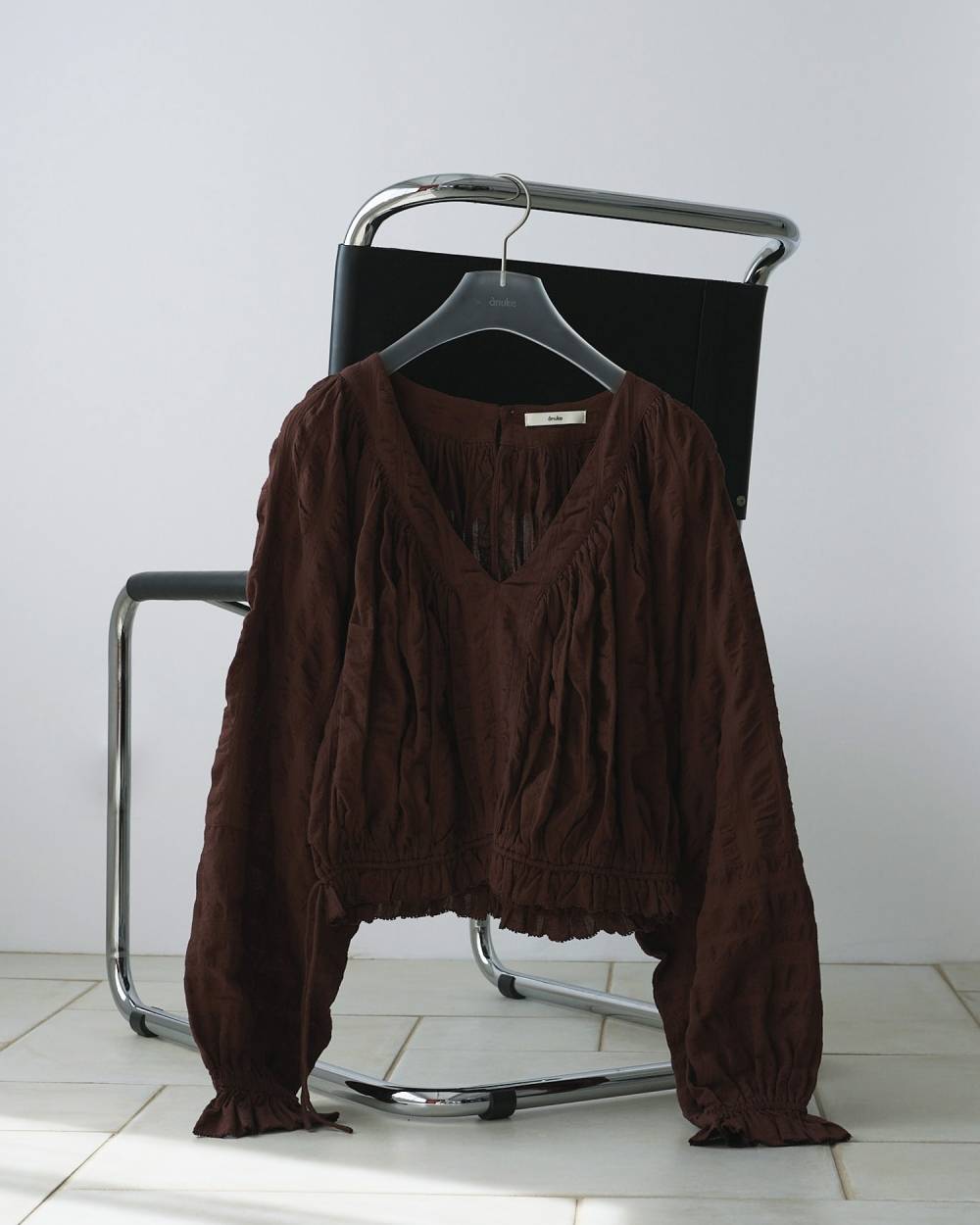 Gather Volume Blouse Gather Volume Blouse,ギャザー ボリューム ブラウス,62610404,トップス,シャツ,ブラウス,インド製,ànuke,アンヌーク,lifes,ライフズ,26ss