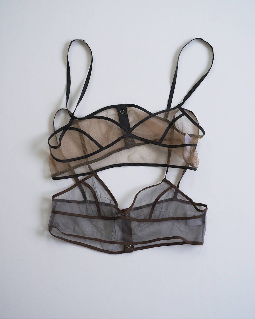 Bicolor Tulle Bratop Bicolor Tulle Bratop,バイカラー チュール ブラトップ,62610406,ブラトップ,トップス,チュール,レイヤード,シアー,透け感,ànuke,アンヌーク,lifes,ライフズ,26ss