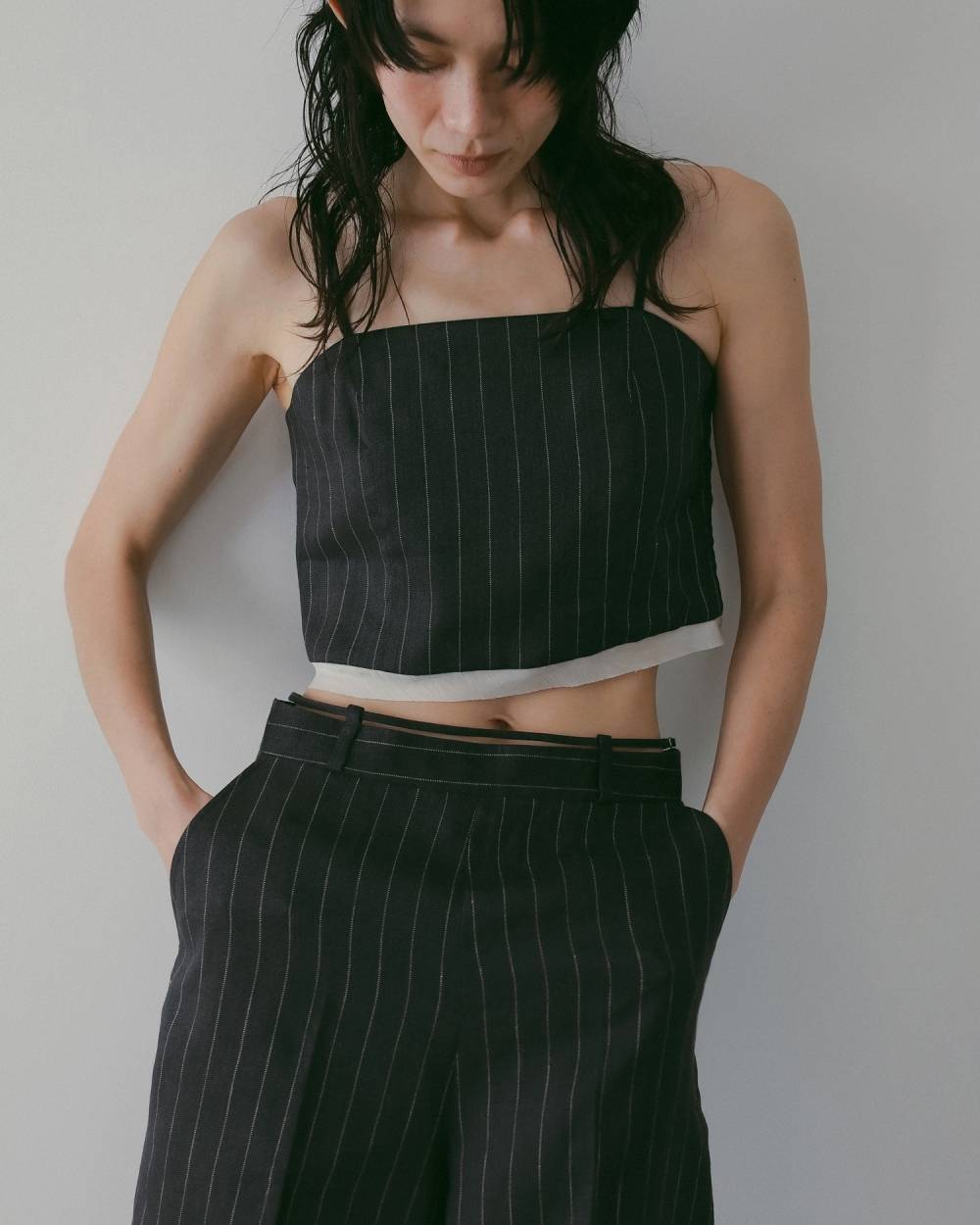 Linen Compact Camisole Linen Compact Camisole,リネン コンパクト キャミソール,62610409,キャミソール,キャミ,トップス,リネン素材,ànuke,アンヌーク,lifes,ライフズ,26ss