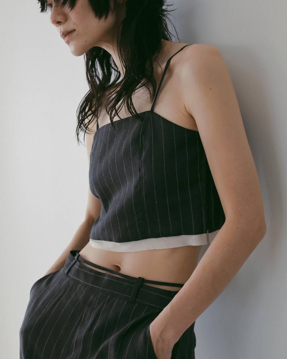 Linen Compact Camisole Linen Compact Camisole,リネン コンパクト キャミソール,62610409,キャミソール,キャミ,トップス,リネン素材,ànuke,アンヌーク,lifes,ライフズ,26ss