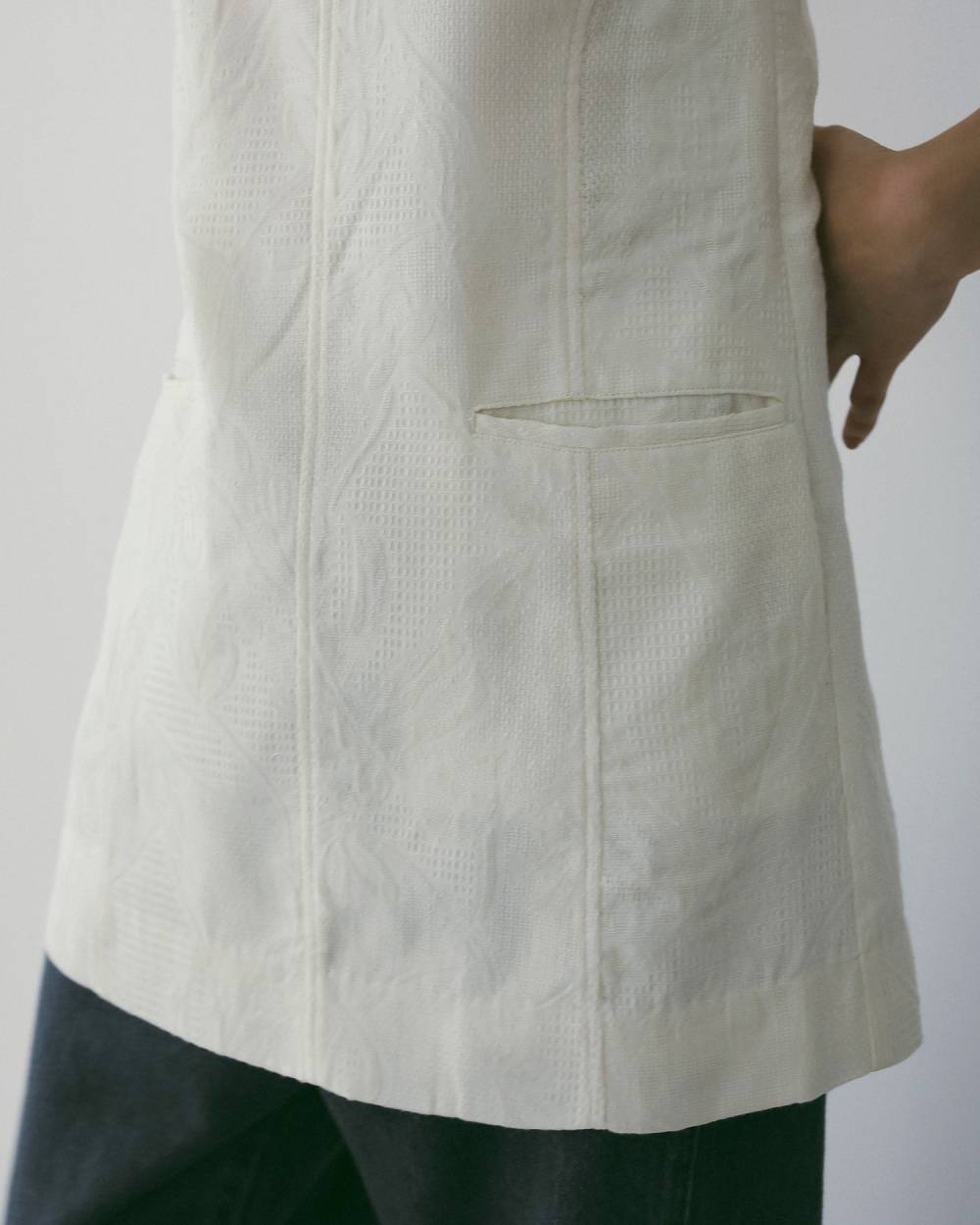 Jacquard Square Tunic Jacquard Square Tunic,ジャガード スクエア チュニック,62610410,トップス,チュニック,チュニックトップス,ジャカード素材,スクエアネック,ànuke,アンヌーク,lifes,ライフズ,26ss