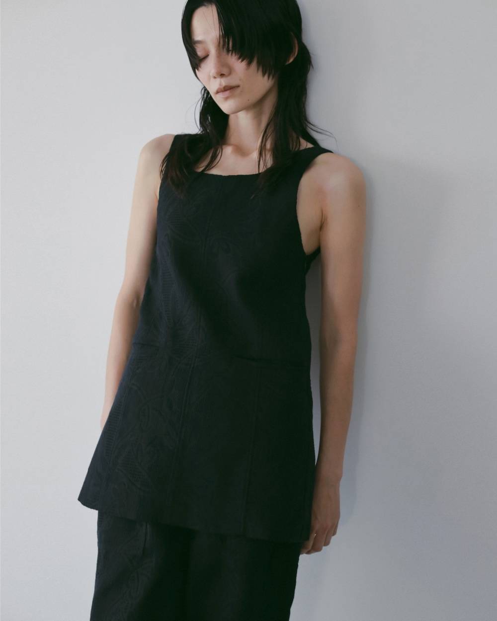 Jacquard Square Tunic Jacquard Square Tunic,ジャガード スクエア チュニック,62610410,トップス,チュニック,チュニックトップス,ジャカード素材,スクエアネック,ànuke,アンヌーク,lifes,ライフズ,26ss