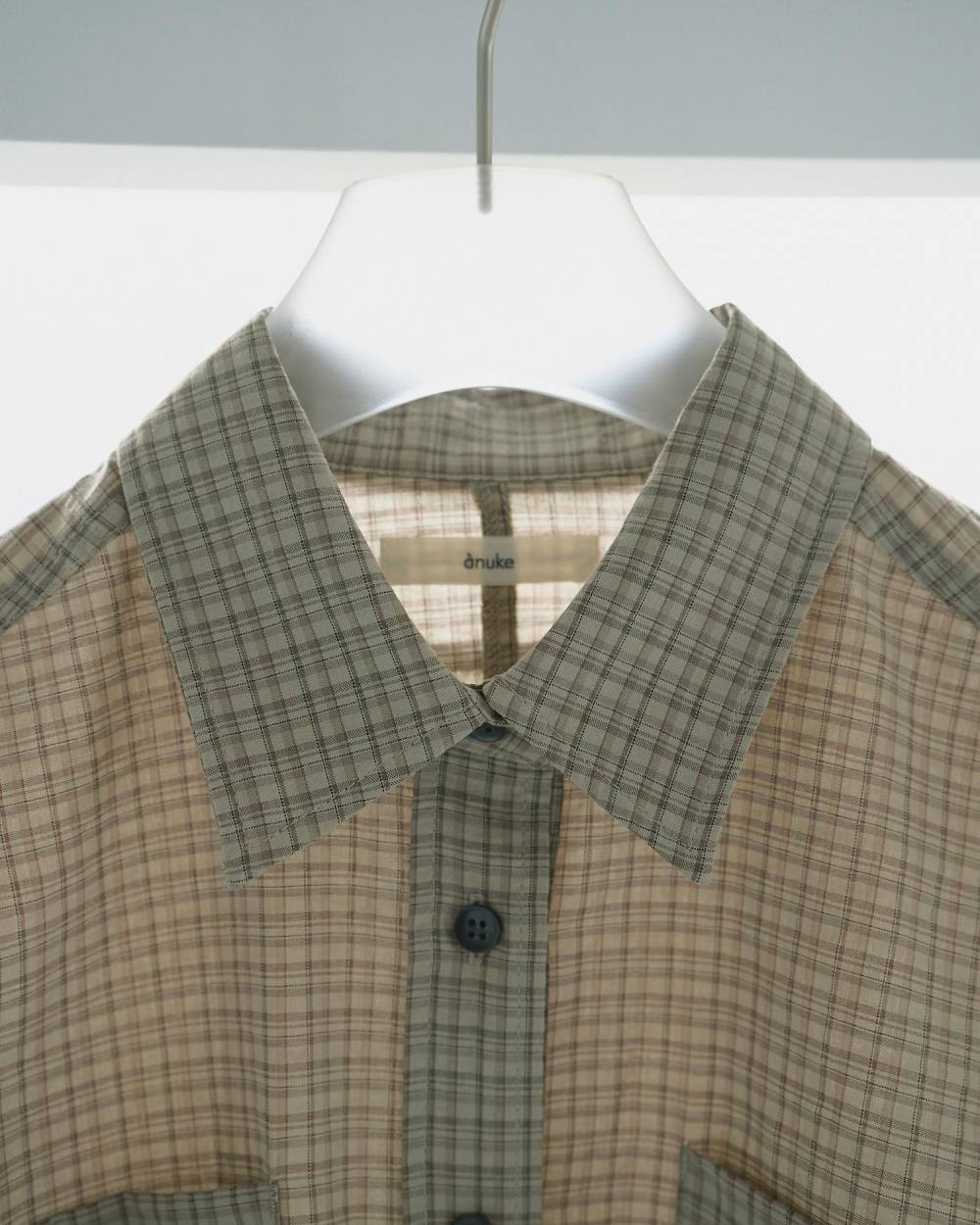 Check Short Shirts 62610415,Check Short Shirts(チェック ショート シャツ,62610415,シャツ,ブラウス,ショート丈,チェック柄,ànuke,アンヌーク,lifes,ライフズ,26ss