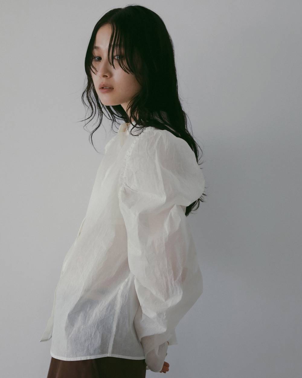 2way Cottonorgandy Blouse 2way Cottonorgandy Blouse,2way コットンオーガンジー ブラウス,62610419,ブラウス,シャツ,トップス,綿,ànuke,アンヌーク,lifes,ライフズ,26ss