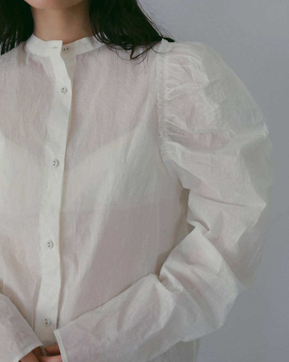 2way Cottonorgandy Blouse 2way Cottonorgandy Blouse,2way コットンオーガンジー ブラウス,62610419,ブラウス,シャツ,トップス,綿,ànuke,アンヌーク,lifes,ライフズ,26ss