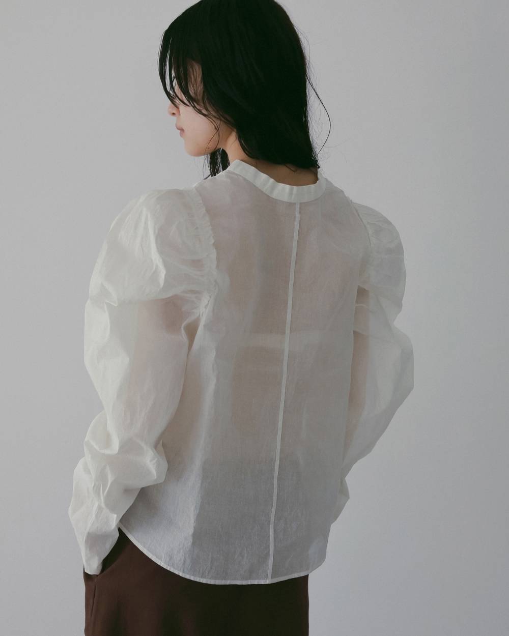 2way Cottonorgandy Blouse 2way Cottonorgandy Blouse,2way コットンオーガンジー ブラウス,62610419,ブラウス,シャツ,トップス,綿,ànuke,アンヌーク,lifes,ライフズ,26ss