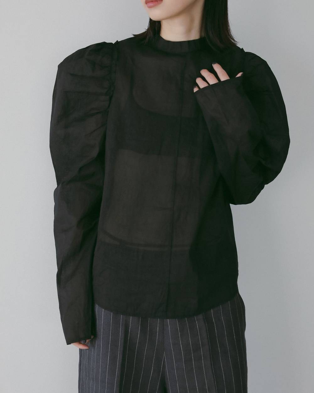 2way Cottonorgandy Blouse 2way Cottonorgandy Blouse,2way コットンオーガンジー ブラウス,62610419,ブラウス,シャツ,トップス,綿,ànuke,アンヌーク,lifes,ライフズ,26ss