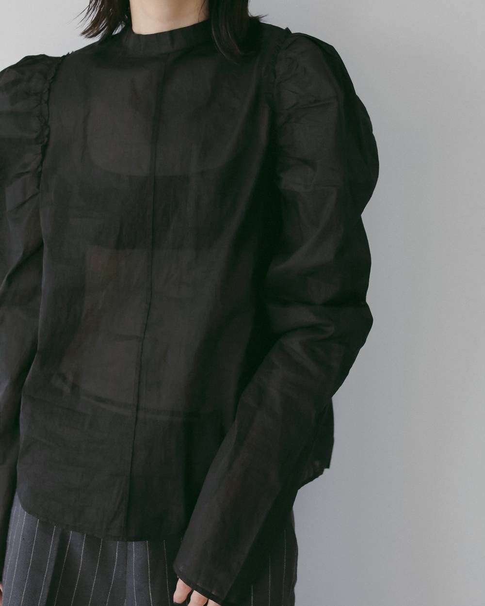 2way Cottonorgandy Blouse 2way Cottonorgandy Blouse,2way コットンオーガンジー ブラウス,62610419,ブラウス,シャツ,トップス,綿,ànuke,アンヌーク,lifes,ライフズ,26ss