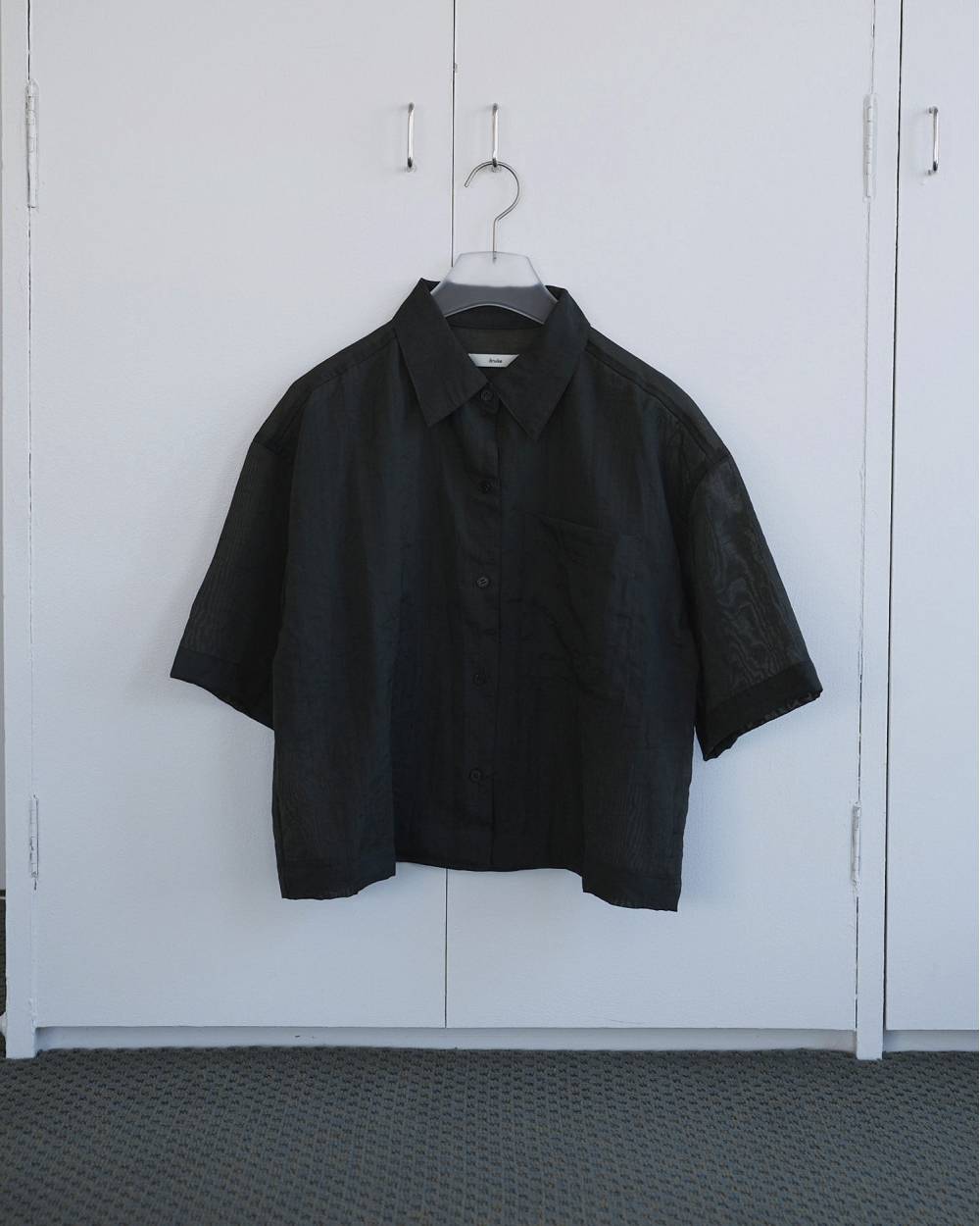 Sheer Halfsleeve Shirts Sheer Halfsleeve Shirts,シアー ハーフスリーブ シャツ,62610420,トップス,シャツ,羽織,ブラウス,透け感,シアー,コンパクト,ànuke,アンヌーク,lifes,ライフズ,26ss