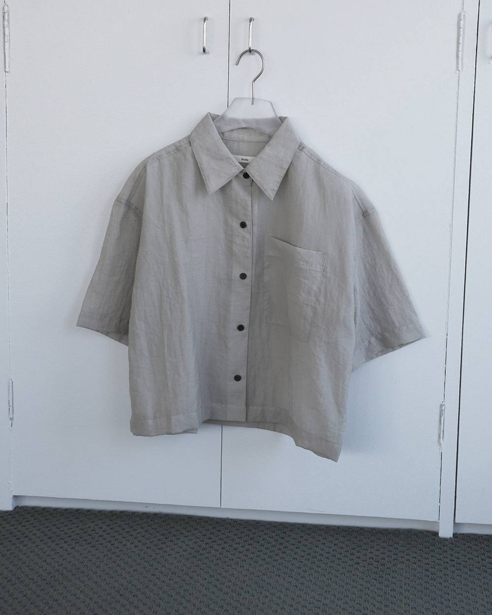 Sheer Halfsleeve Shirts Sheer Halfsleeve Shirts,シアー ハーフスリーブ シャツ,62610420,トップス,シャツ,羽織,ブラウス,透け感,シアー,コンパクト,ànuke,アンヌーク,lifes,ライフズ,26ss