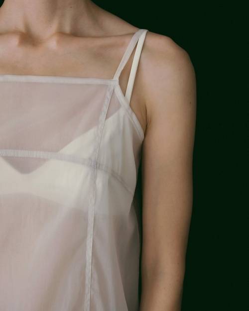 ànuke online store（アンヌーク） / Sheer Panel LongcamisoleSheer