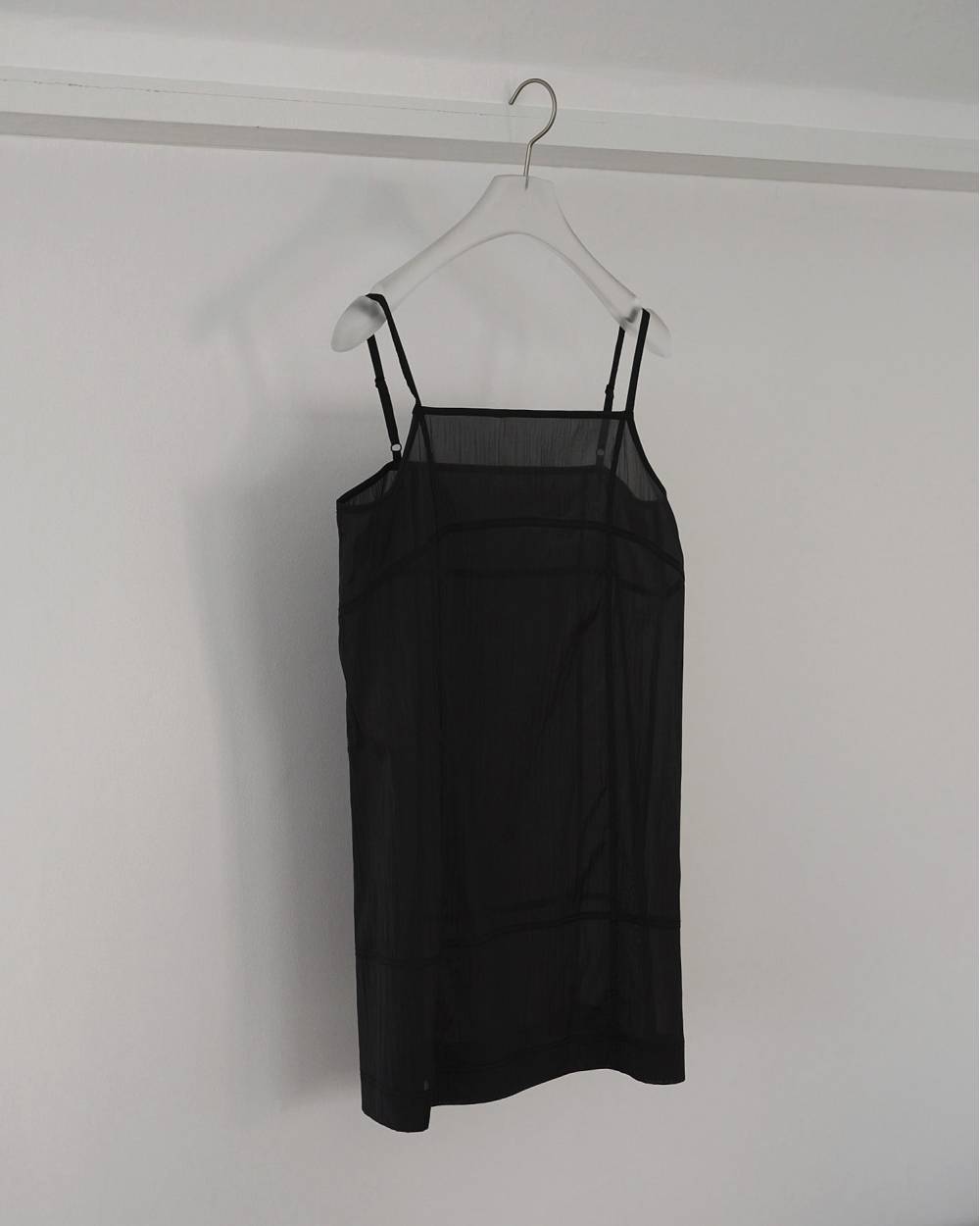 Sheer Panel Longcamisole Sheer Panel Longcamisole,シアー パネル ロングキャミソール,62610421,キャミソール,キャミ,シアー素材,インナー,トップス,ànuke,アンヌーク,lifes,ライフズ,26ss