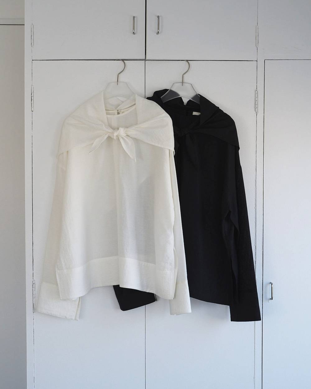 Scarf Layered Blouse Scarf Layered Blouse,スカーフ レイヤード ブラウス,62610422,トップス,ブラウス,シャツ,シアー素材,ànuke,アンヌーク,lifes,ライフズ,26ss