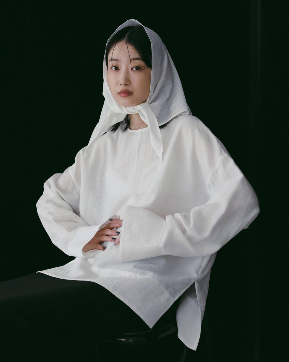 Scarf Layered Blouse Scarf Layered Blouse,スカーフ レイヤード ブラウス,62610422,トップス,ブラウス,シャツ,シアー素材,ànuke,アンヌーク,lifes,ライフズ,26ss