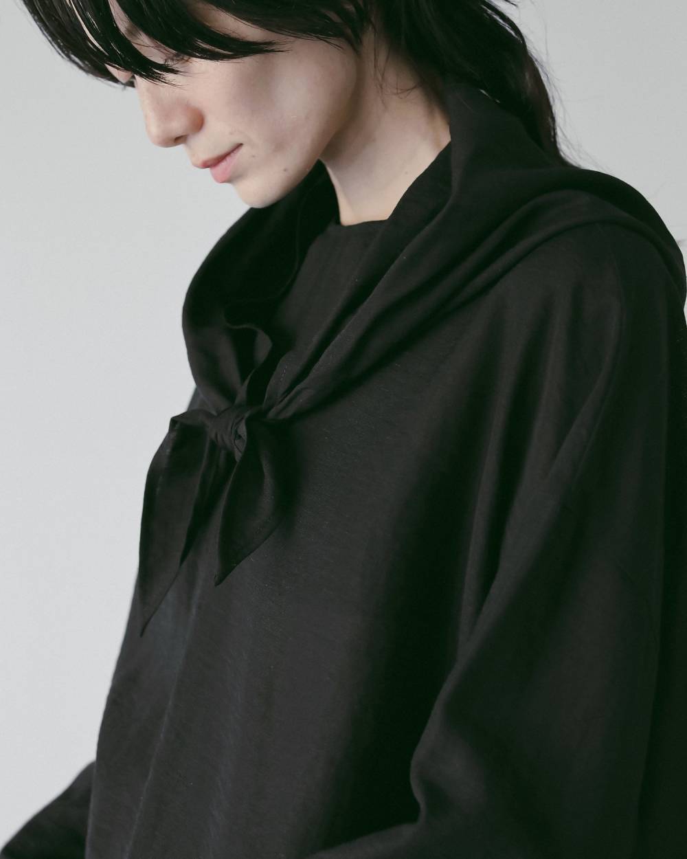 Scarf Layered Blouse Scarf Layered Blouse,スカーフ レイヤード ブラウス,62610422,トップス,ブラウス,シャツ,シアー素材,ànuke,アンヌーク,lifes,ライフズ,26ss