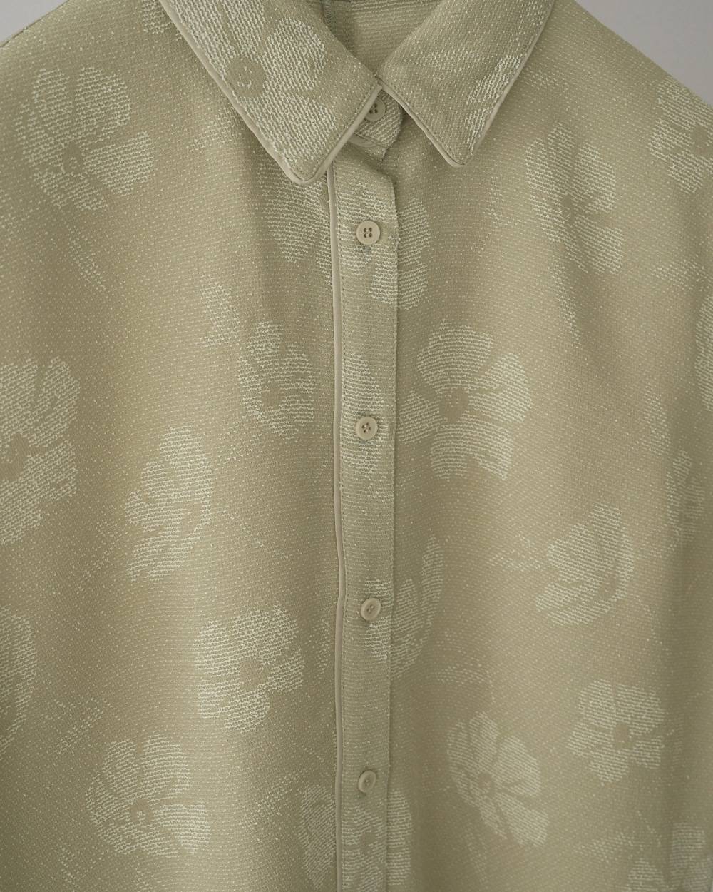 Flower Jacquard Shirts Flower Jacquard Shirts,フラワー ジャカード シャツ,62610423,トップス,シャツ,ブラウス,羽織,花柄,ànuke,アンヌーク,lifes,ライフズ,26ss