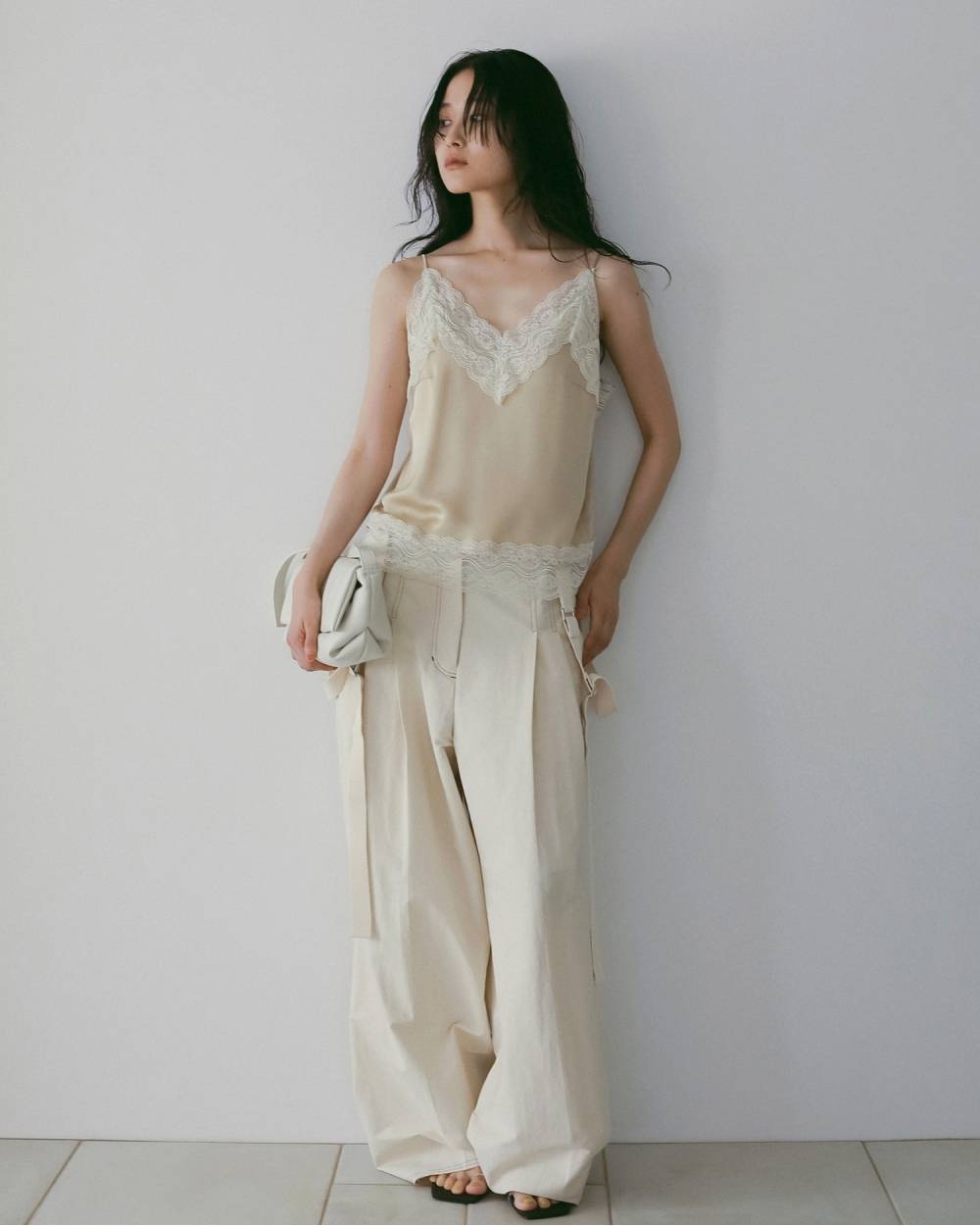 Satin Lace Camisole Satin Lace Camisole,サテン レース キャミソール,62610425,トップス,キャミソール,キャミ,レース,サテン素材,ànuke,アンヌーク,lifes,ライフズ,26ss