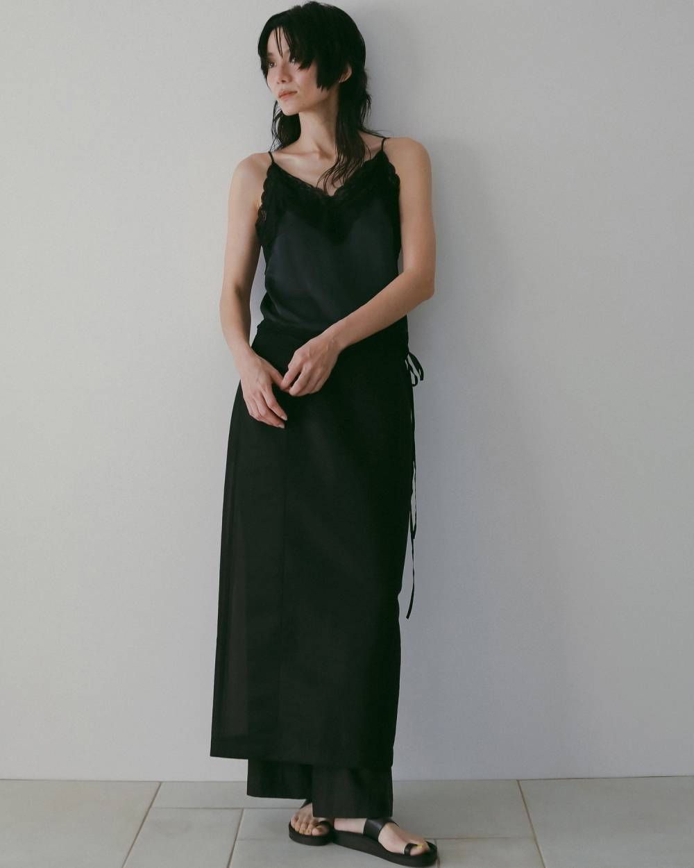 Satin Lace Camisole Satin Lace Camisole,サテン レース キャミソール,62610425,トップス,キャミソール,キャミ,レース,サテン素材,ànuke,アンヌーク,lifes,ライフズ,26ss