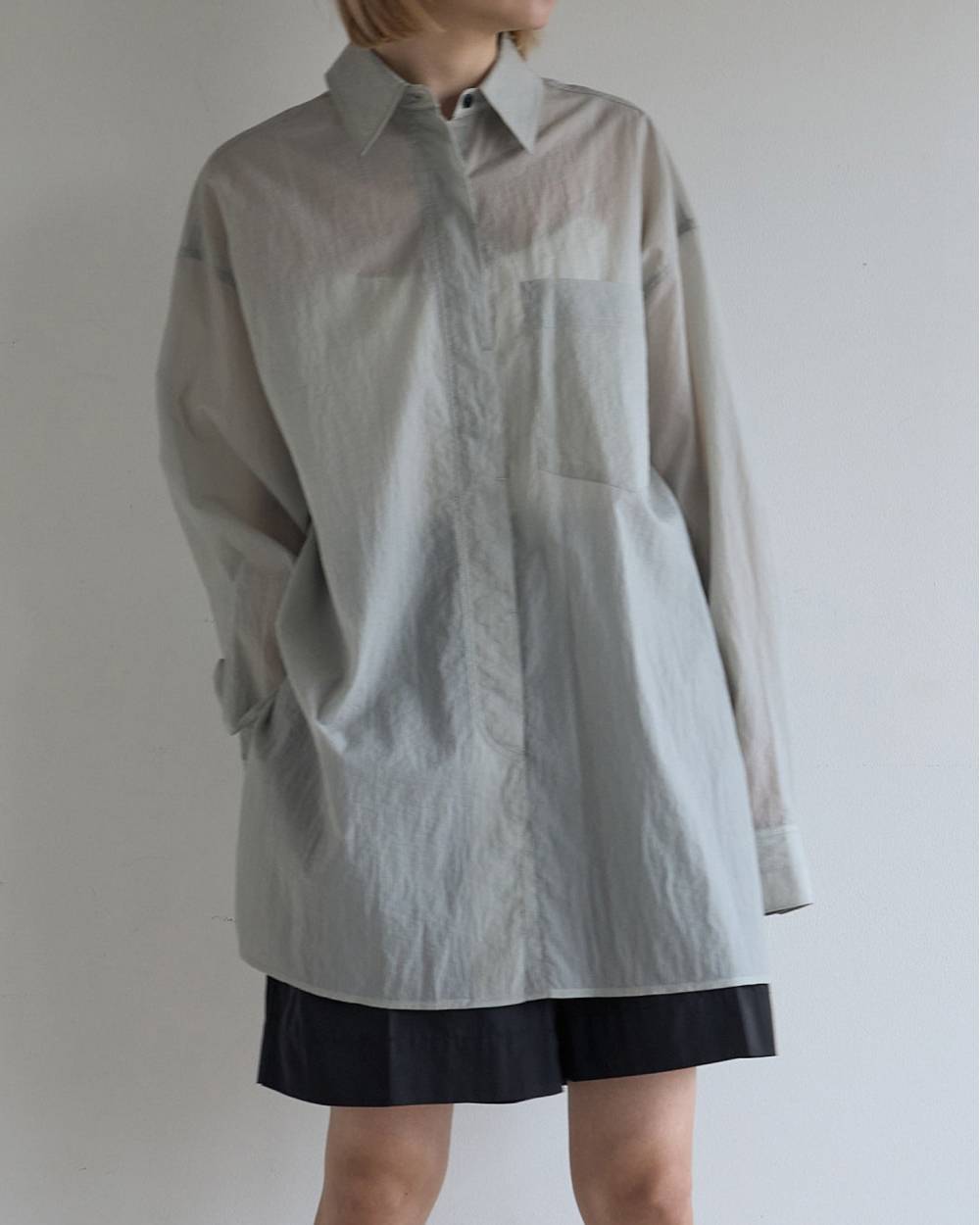Sheer Ripstop Shirts Sheer Ripstop Shirts,シアー リップストップ シャツ,62610426,トップス,シャツ,ブラウス,羽織,透け感,シアー,オーバーシャツ,ànuke,アンヌーク,lifes,ライフズ,26ss
