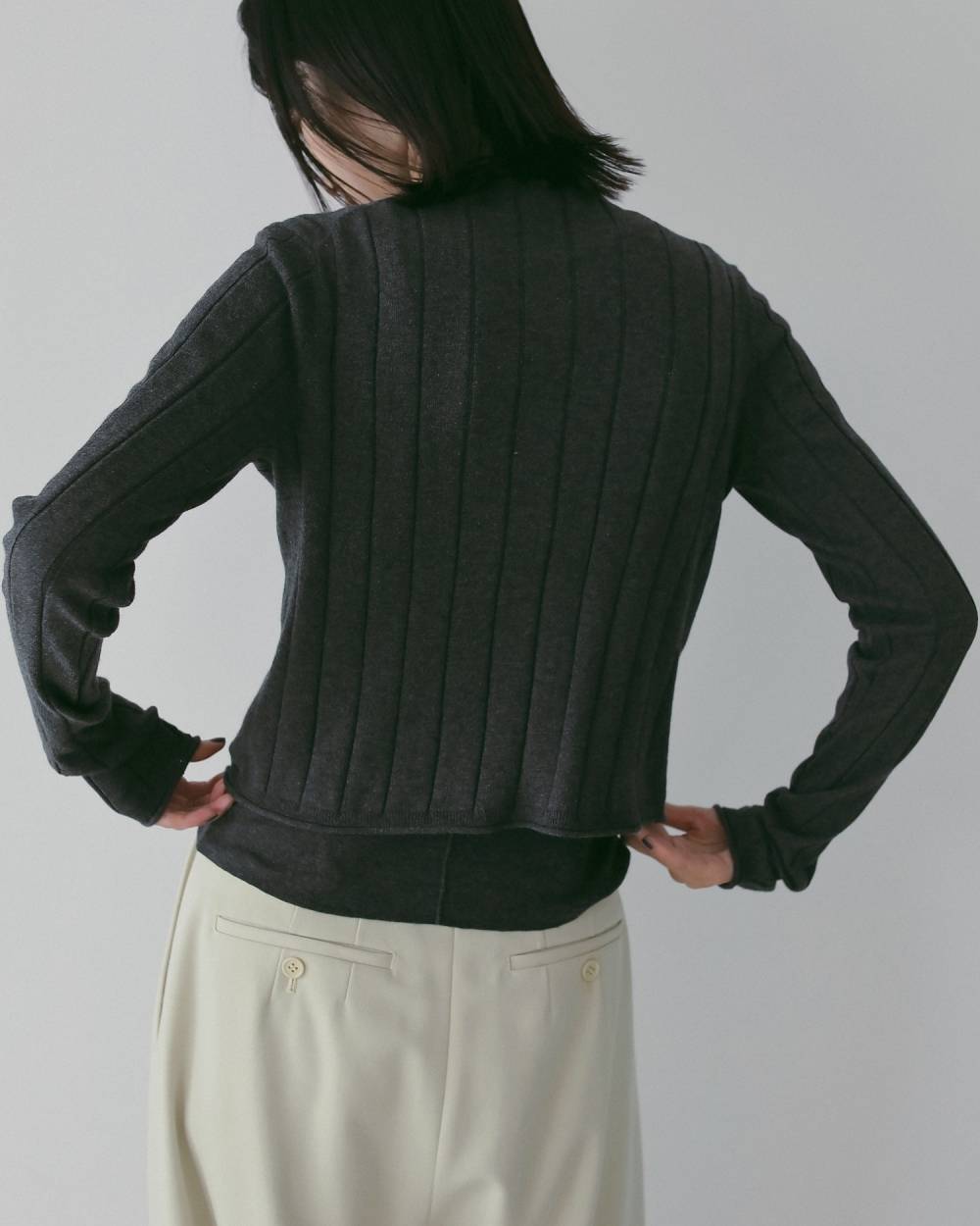 Cotton Layered Cardigan 62610502,Cotton Layered Cardigan(コットン レイヤード カーディガン,62610502,カーディガン,カーデ,トップス,羽織,タンク,タンクトップ,レイヤード,ànuke,アンヌーク,lifes,ライフズ,26ss