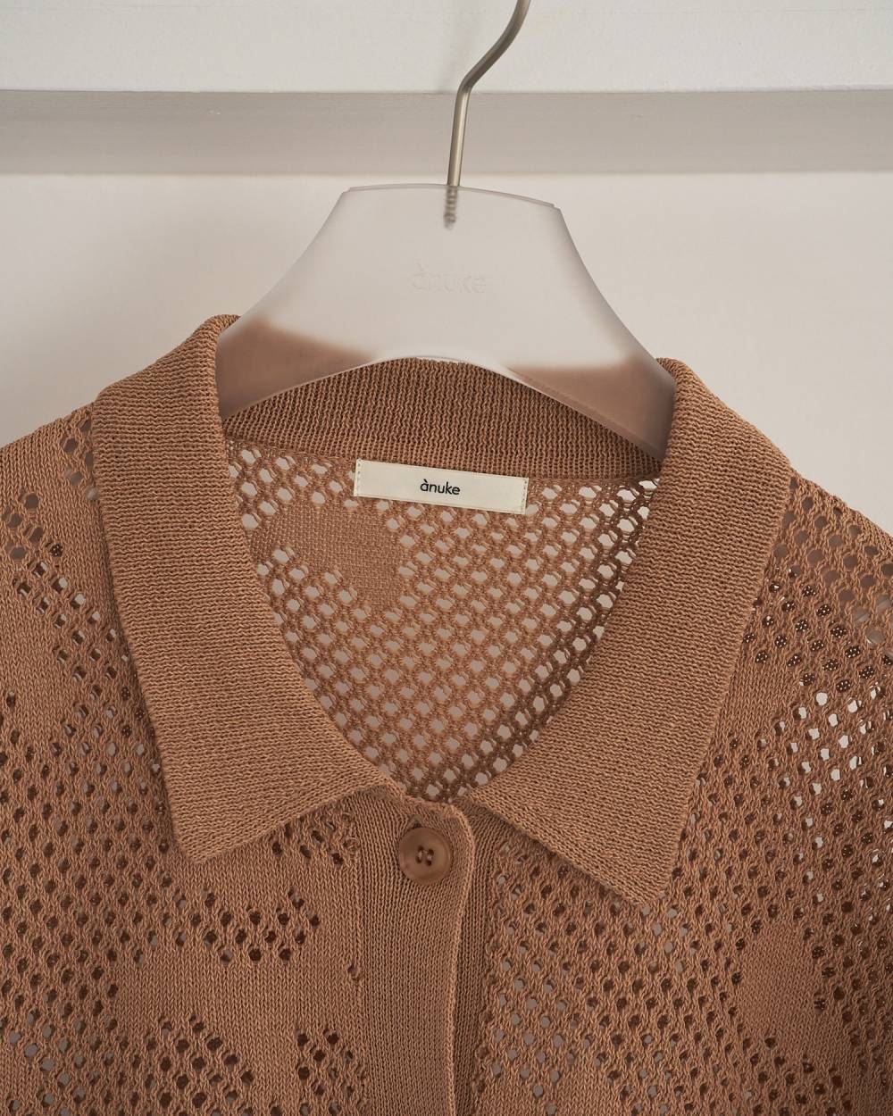 Mesh Pattern Knit Mesh Pattern Knit,メッシュ パターン ニット,62610505,トップス,ニット,ポロニット,ニットトップス,メッシュ,プルオーバー,ànuke,アンヌーク,lifes,ライフズ,26ss