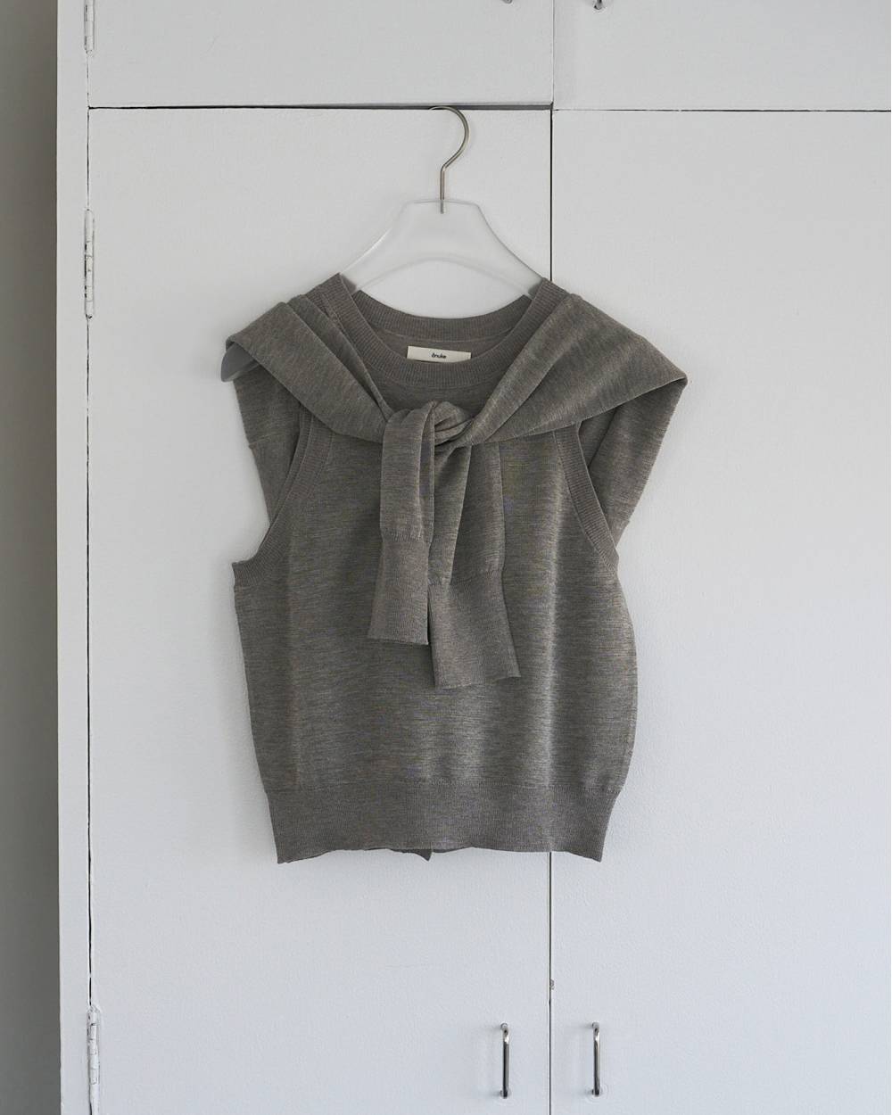 Highgauge Sheer Tanktop Highgauge Sheer Tanktop,ハイゲージ シアー タンクトップ,62610509,タンクトップ,タンク,トップス,ノースリーブ,ノースリ,ニット,ànuke,アンヌーク,lifes,ライフズ,26ss