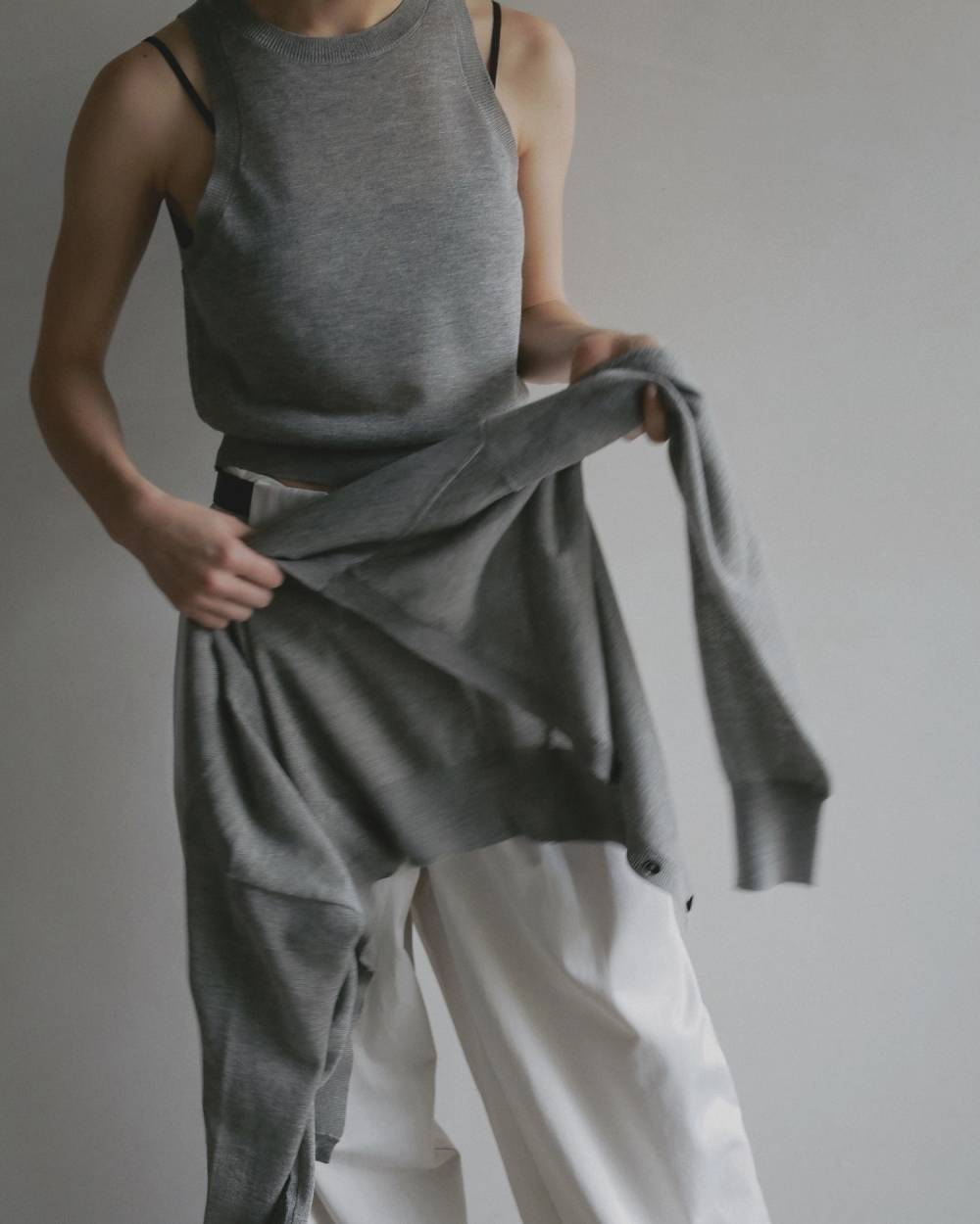 Highgauge Sheer Tanktop Highgauge Sheer Tanktop,ハイゲージ シアー タンクトップ,62610509,タンクトップ,タンク,トップス,ノースリーブ,ノースリ,ニット,ànuke,アンヌーク,lifes,ライフズ,26ss