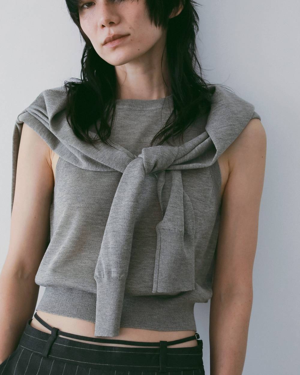 Highgauge Sheer Tanktop Highgauge Sheer Tanktop,ハイゲージ シアー タンクトップ,62610509,タンクトップ,タンク,トップス,ノースリーブ,ノースリ,ニット,ànuke,アンヌーク,lifes,ライフズ,26ss