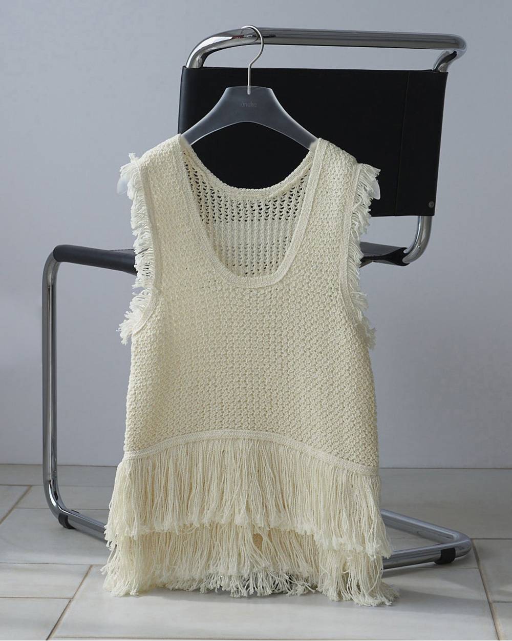 Fringe Knit Tanktop Fringe Knit Tanktop,フリンジ ニット タンクトップ,62610510,タンクトップ,タンク,ニット,トップス,フリンジデザイン,2WAY,ànuke,アンヌーク,lifes,ライフズ,26ss